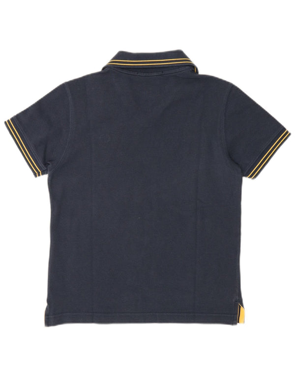 Camisa polo feminina Sergio Tacchini Reino Unido 12 algodão azul marinho médio
