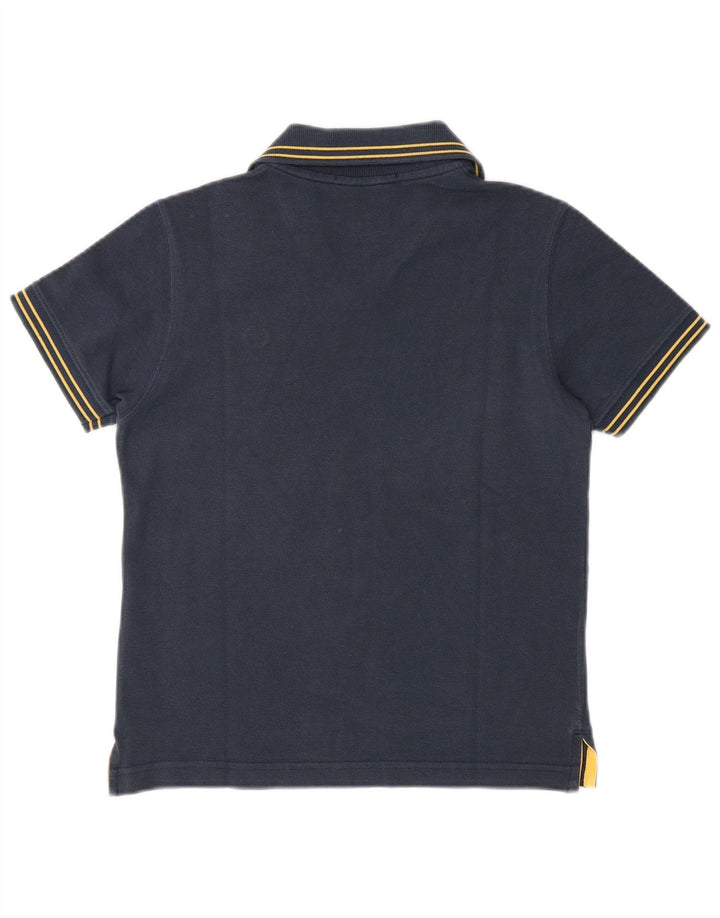 Camisa polo feminina Sergio Tacchini Reino Unido 12 algodão azul marinho médio
