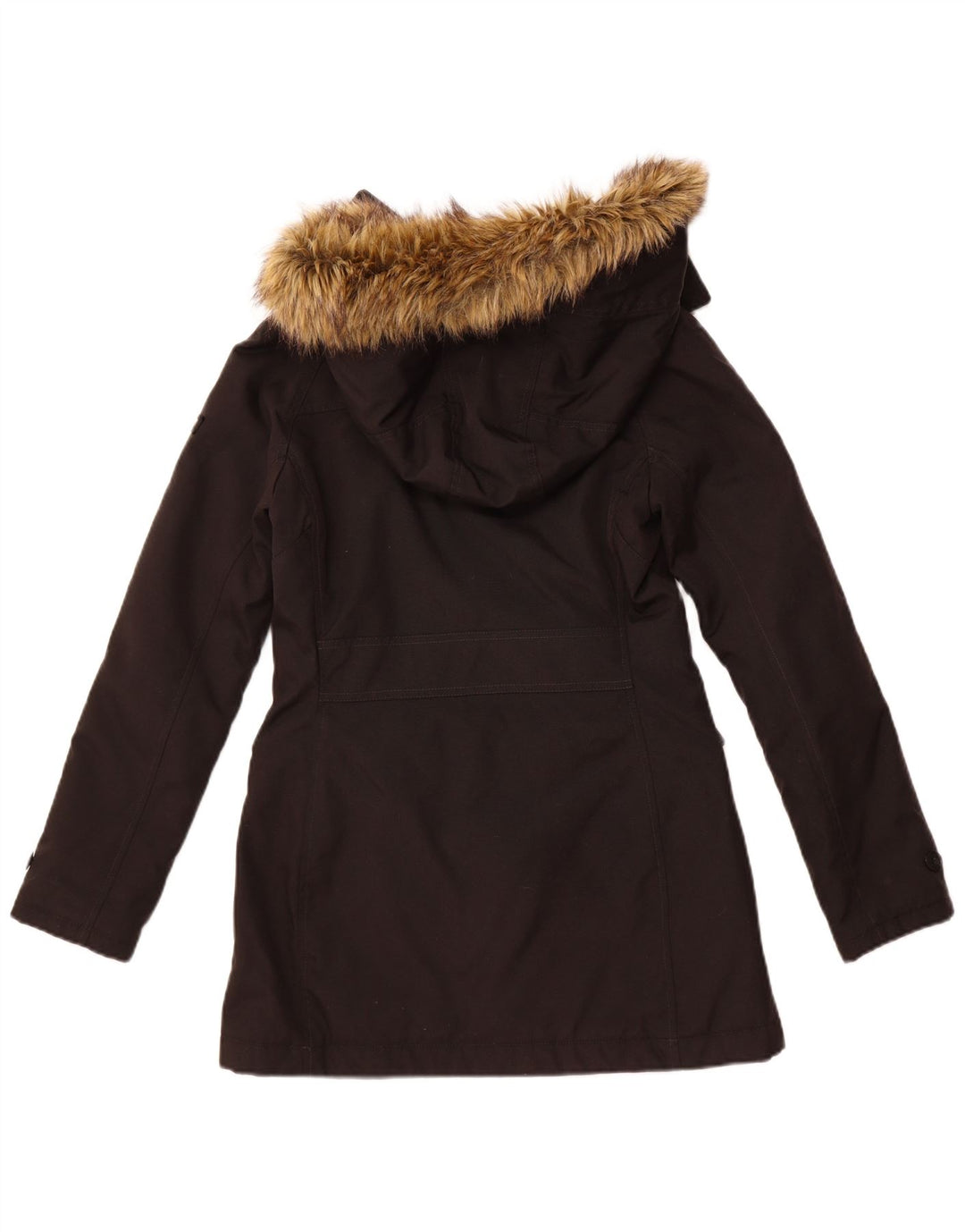 Jaqueta parka feminina WOOLRICH com capuz Reino Unido 12 médio preto