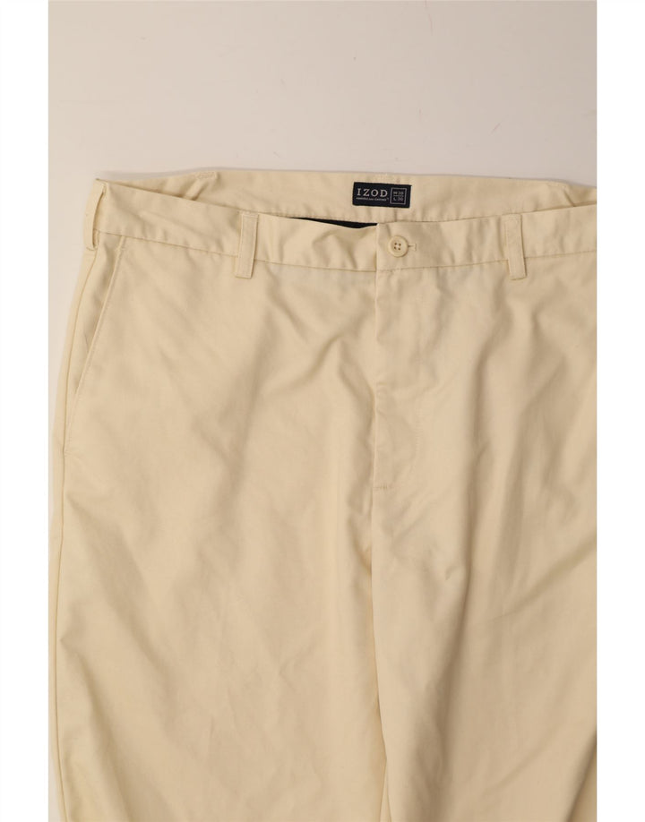 IZOD Mens Straight Chino Trousers W38 L30 Beige Cotton Vintage Izod and Second-Hand Izod from Messina Hembry 
