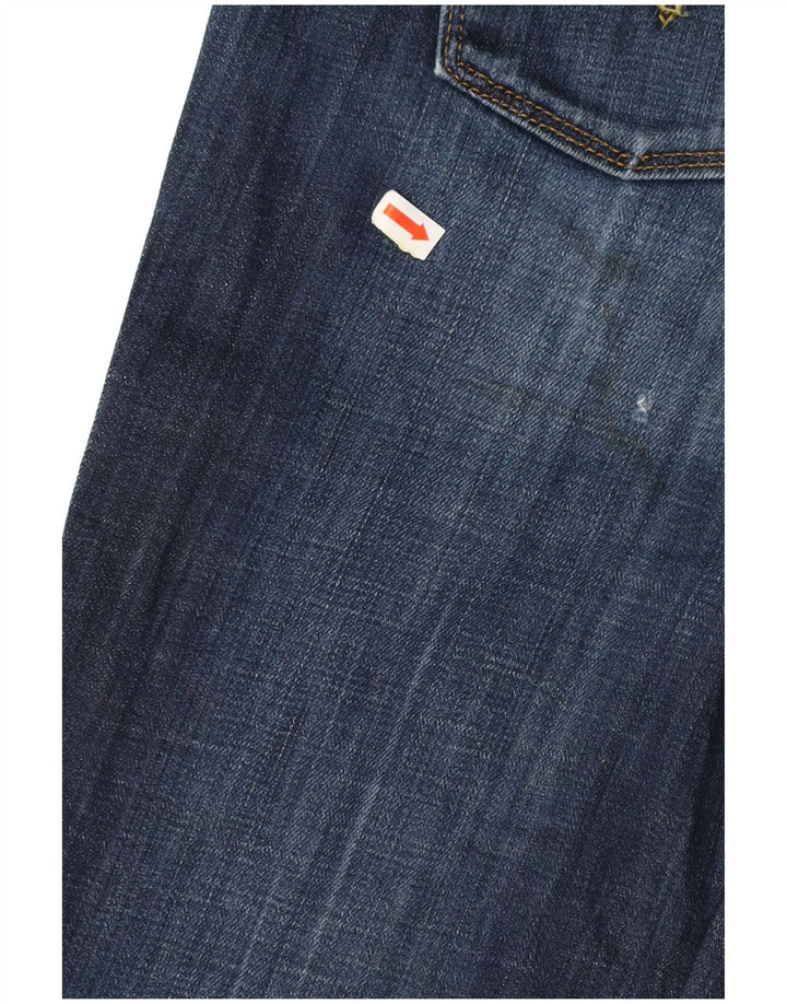 LEVI'S Feminino 571 Slim Jeans W30 L34 Azul Marinho Algodão