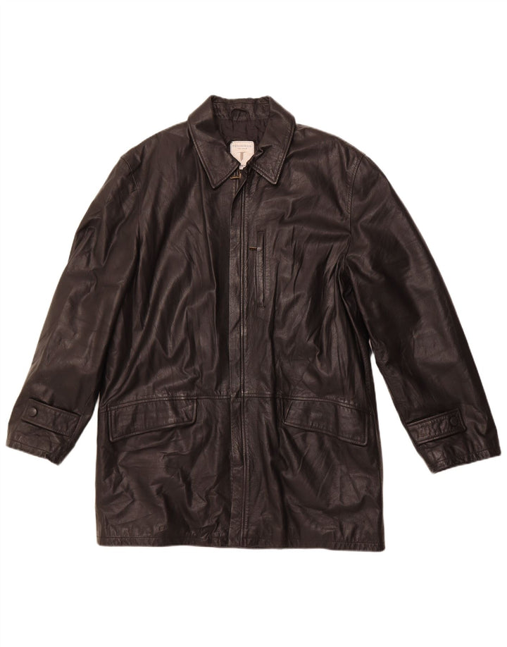 Casaco de couro masculino CONBIPEL IT 52 XL couro preto