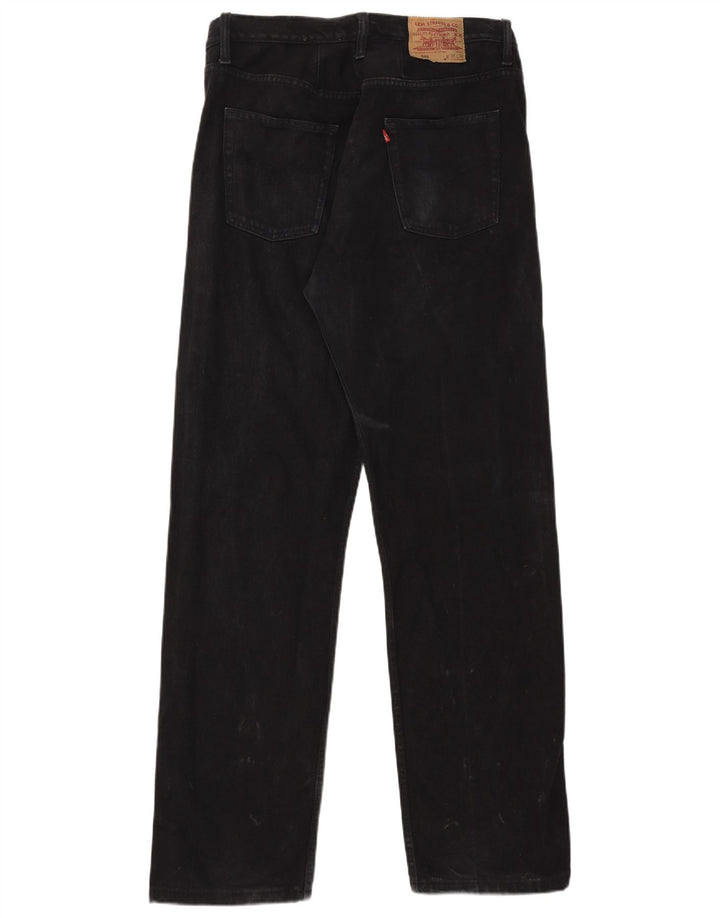 Jeans Levis 501 Straight Masculino W38 L32 Algodão Preto