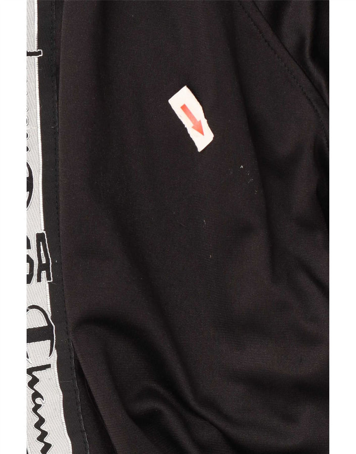 Jaqueta masculina de agasalho gráfico Champion médio preto colorblock