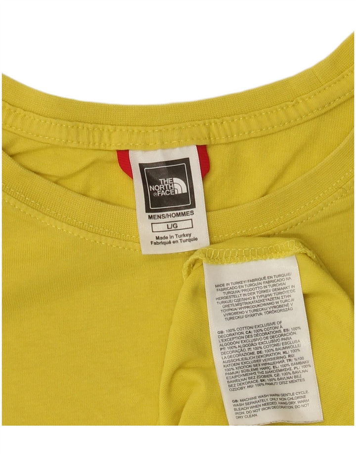 Camiseta masculina The North Face grande algodão amarelo