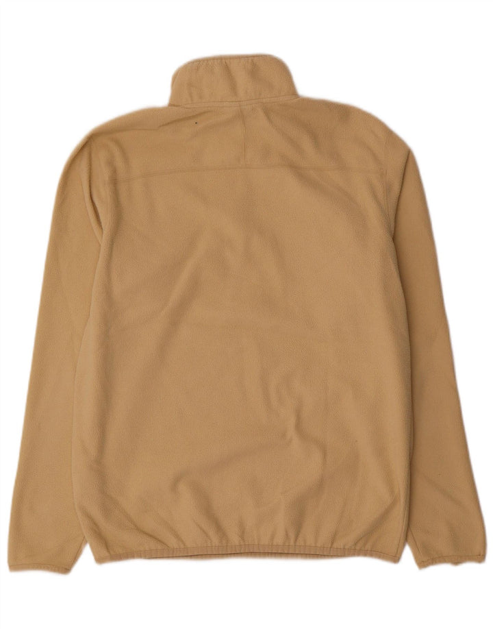 Suéter de lã masculino The North Face com zíper e gola média poliéster bege