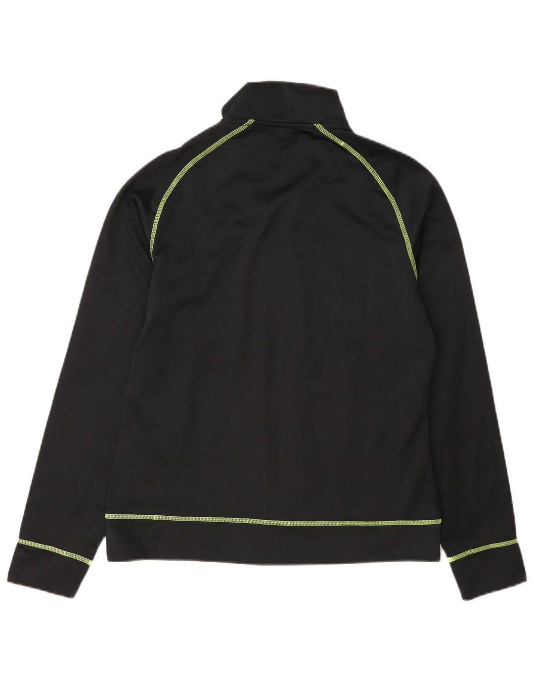 Asics Womens Tracksuit Top Jacket UK 12 Médio Preto Poliéster
