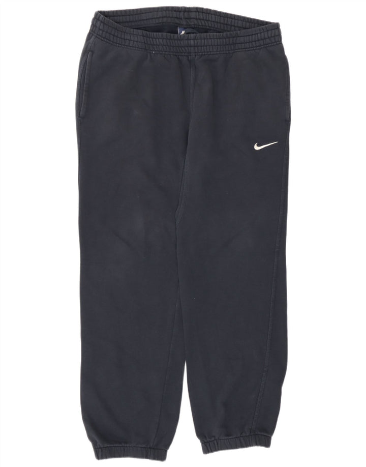 Calça de treino masculina Nike joggers grande algodão azul marinho