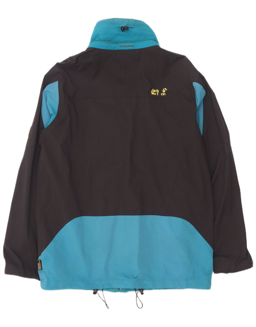 Jaqueta de chuva masculina Jack Wolfskin UK 44/46 XL azul colorblock poliamida