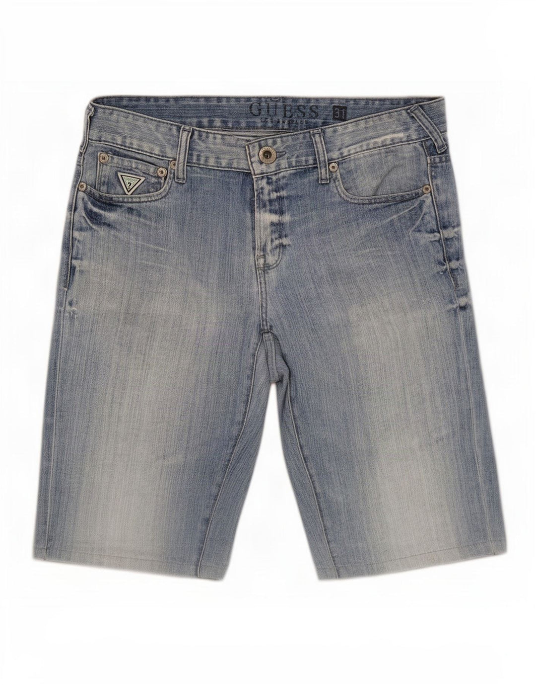 Guess Shorts jeans masculino slim médio W31 algodão azul