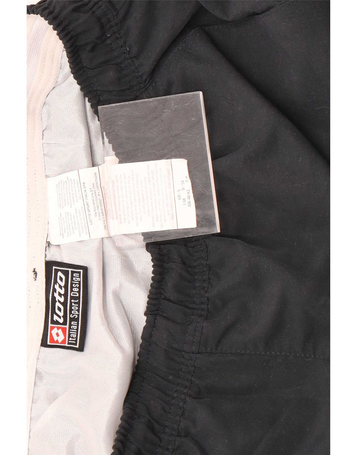 Shorts esportivos masculinos Lotto UK 40/42 poliéster preto médio