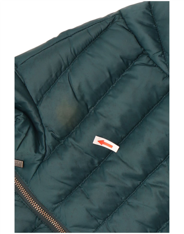 Jaqueta acolchoada masculina Barbour UK 38 poliamida verde médio