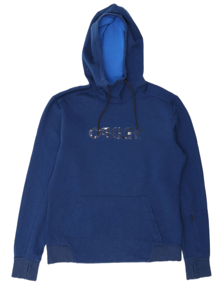 Moletom com capuz masculino Oakley Graphic Regular Fit azul médio