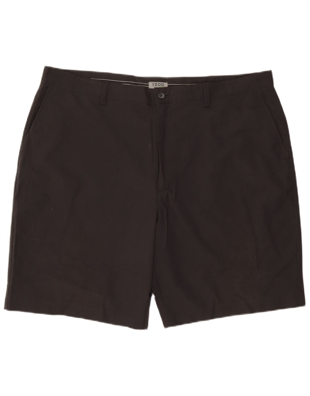 Izod Mens Chino Shorts W42 2XL Poliéster Preto