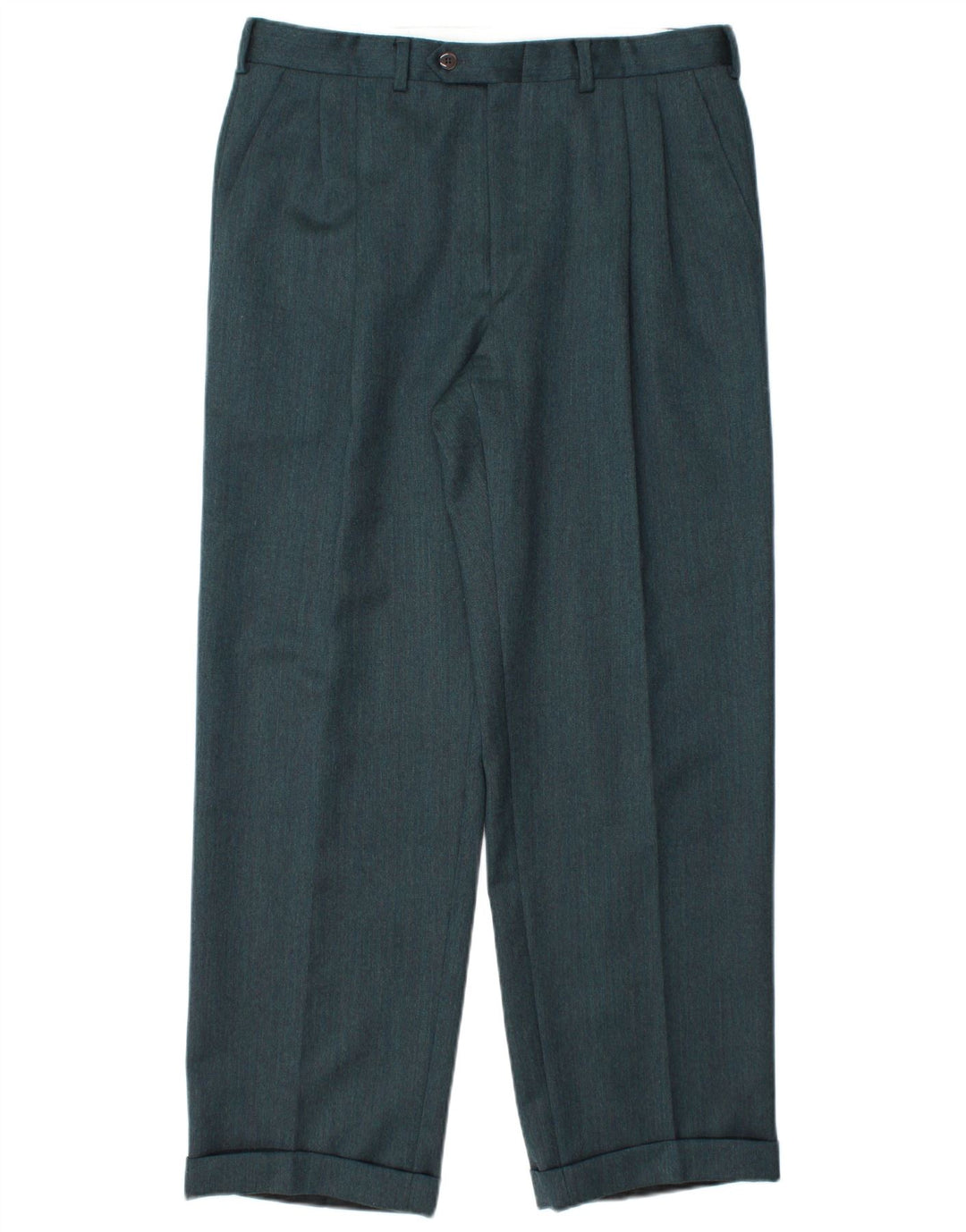 ANGELICO Terno masculino de 2 peças com peito duplo IT 50 Grande W34 L30 Verde