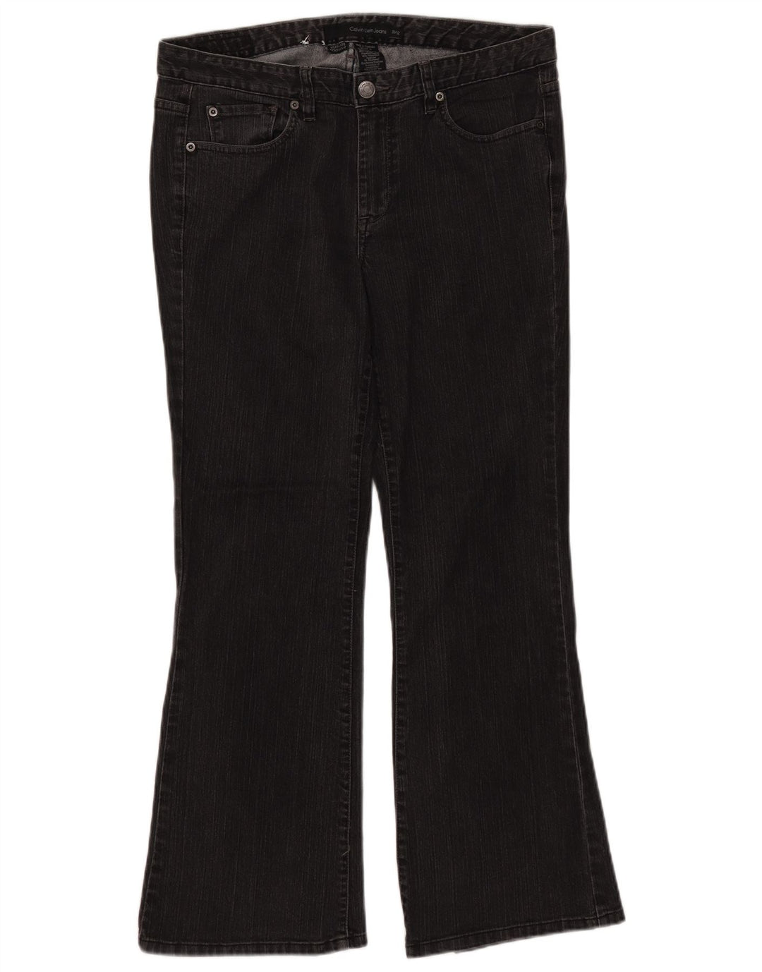 Calça jeans feminina CALVIN KLEIN Ultimate Bootcut W31 L28 algodão preto