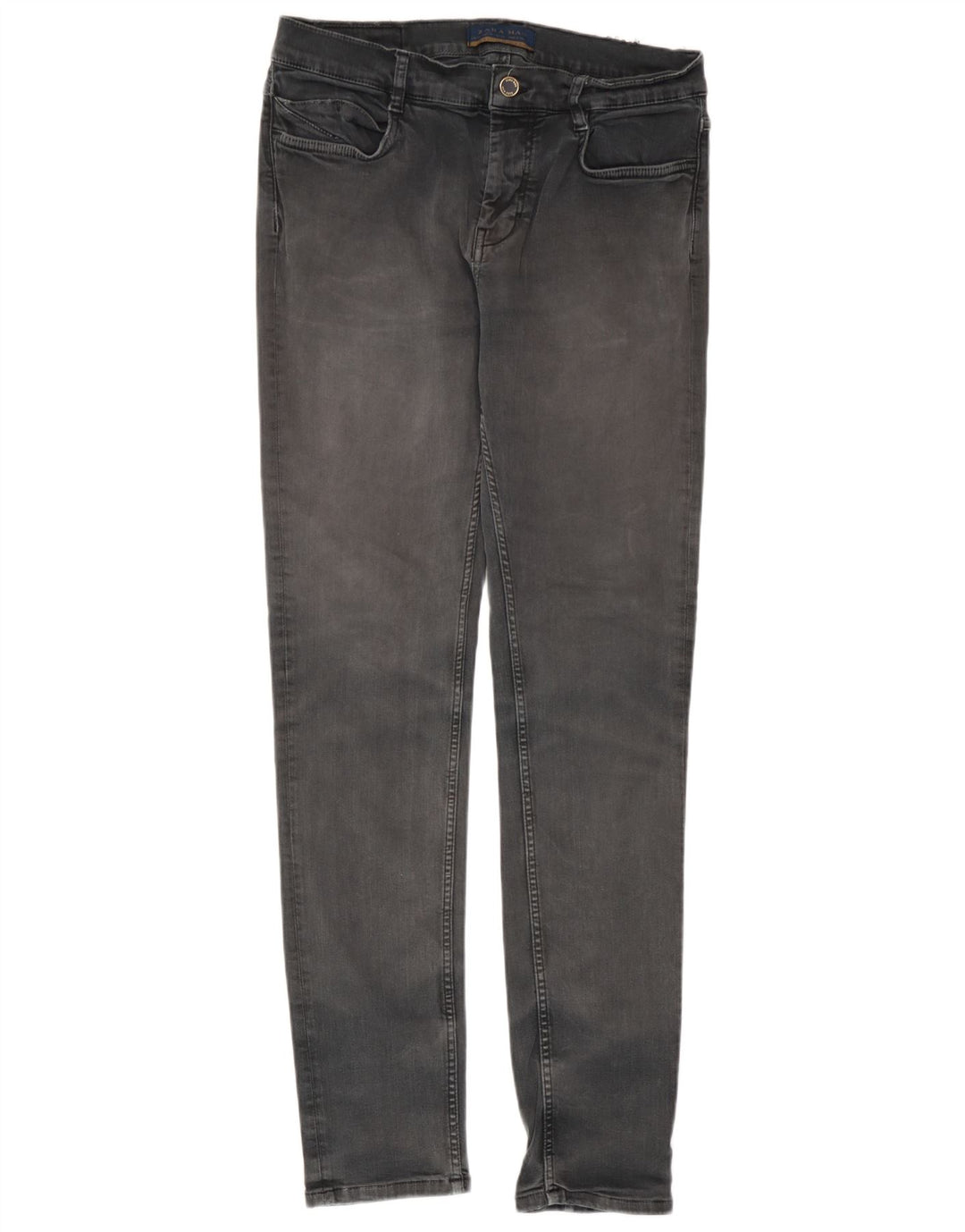 Zara Jeans Skinny Masculino EU 40 Médio W31 L31 Cinza