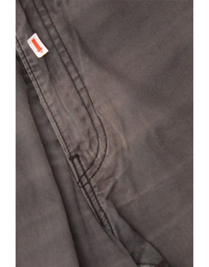 Calça masculina reta casual LEVI'S W34 L32 algodão cinza