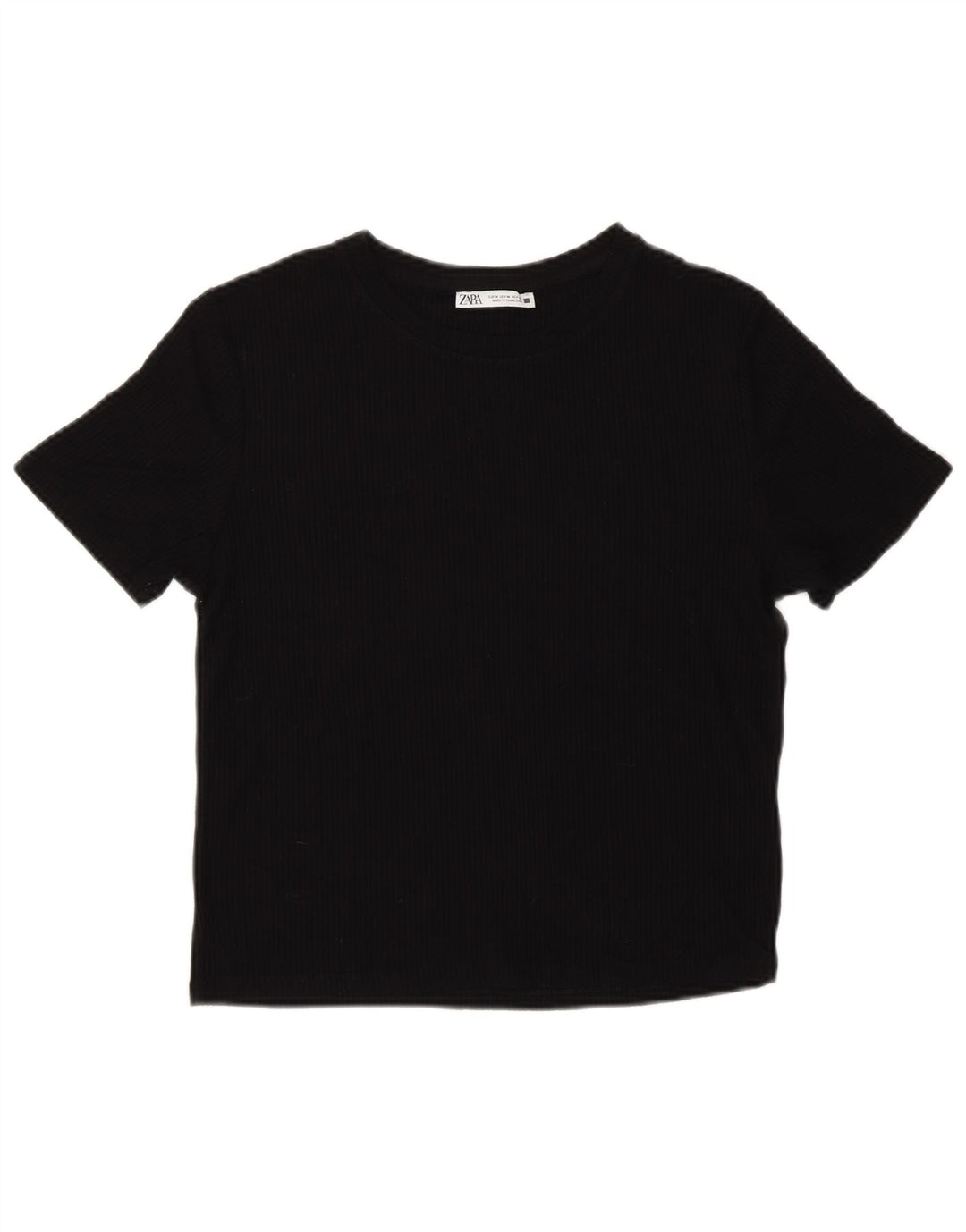 Camiseta feminina Zara UK 12 médio preto