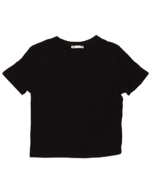 Camiseta feminina Zara UK 12 médio preto