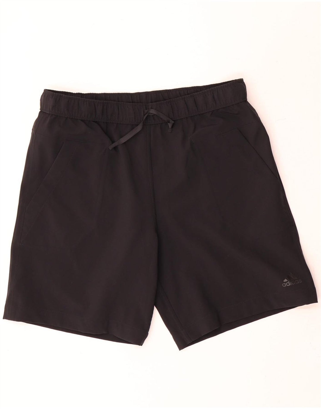 Shorts esportivos reversíveis masculinos Adidas grande cinza colorblock poliéster