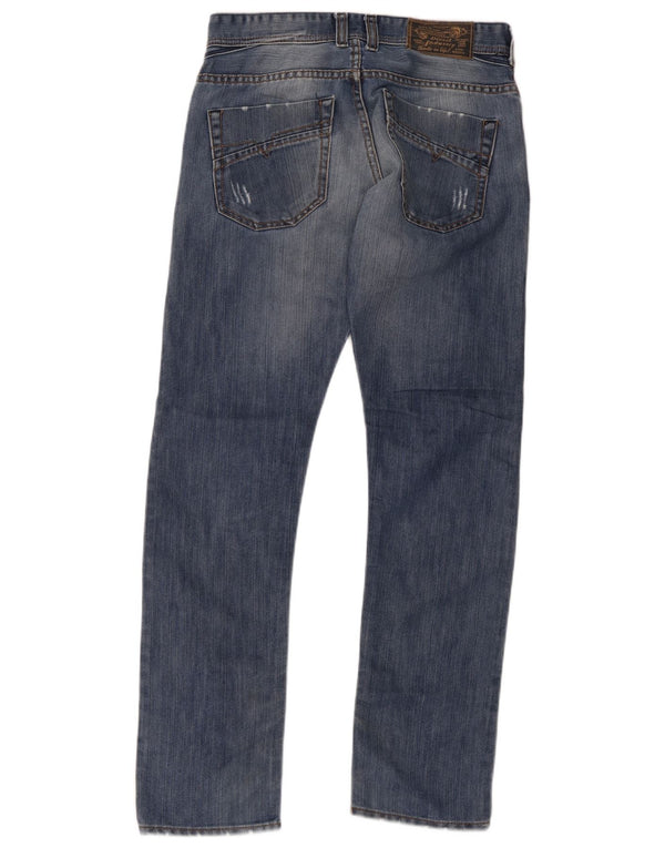 Jeans masculino diesel desgastado slim W31 L31 algodão azul