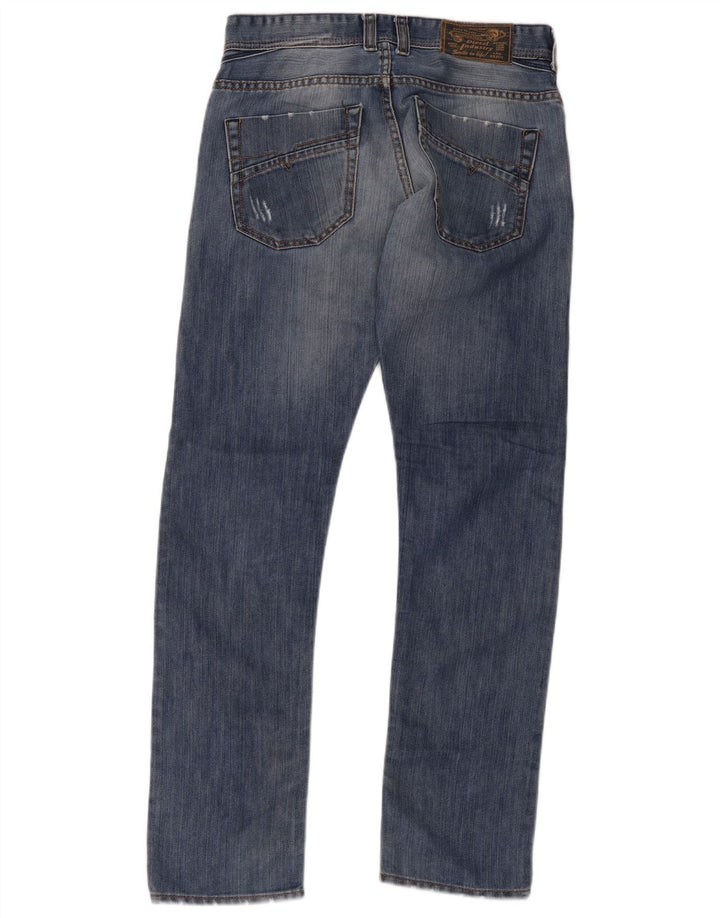 Jeans masculino diesel desgastado slim W31 L31 algodão azul