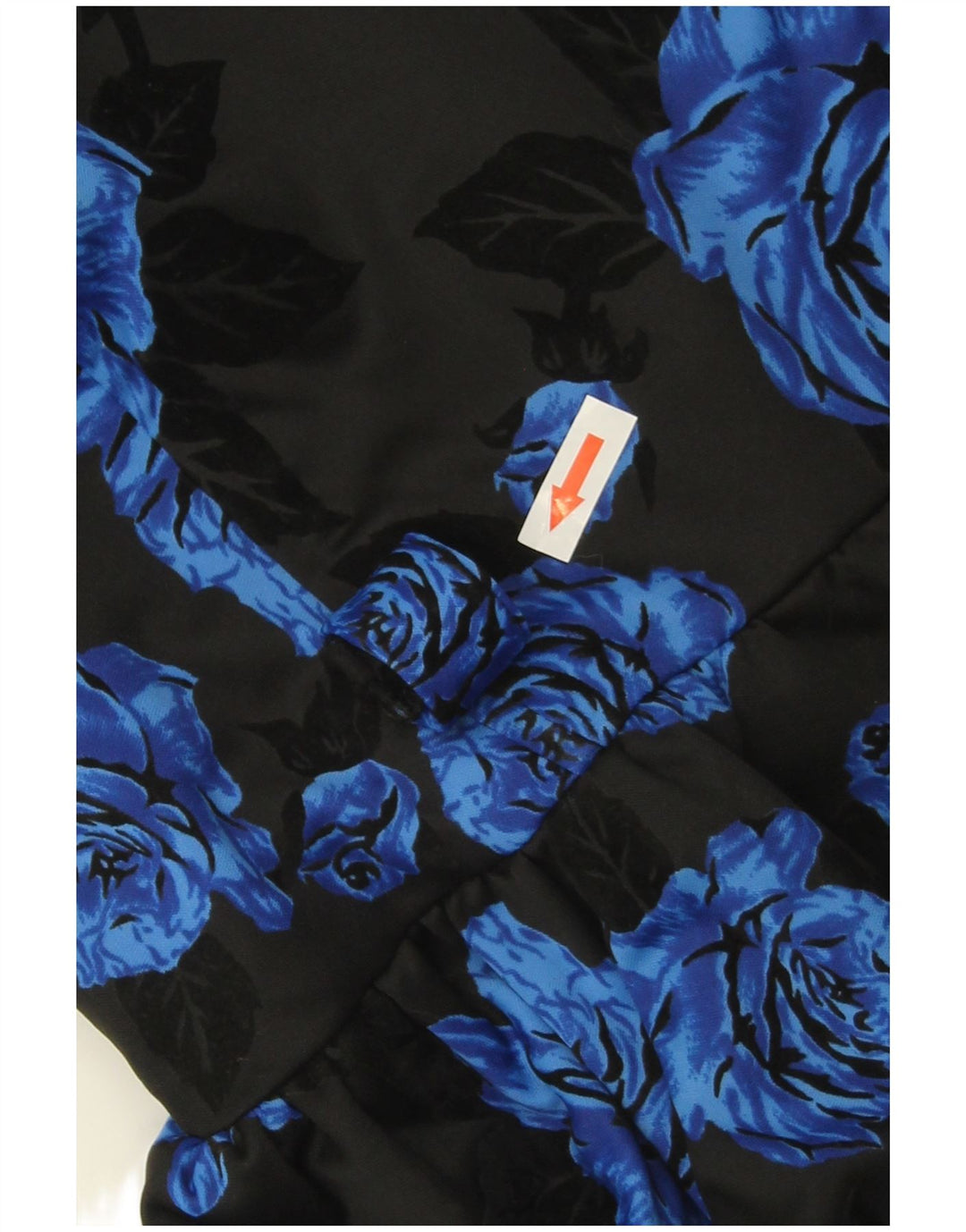 Vestido princesa feminino vintage sem mangas IT 42 médio preto floral