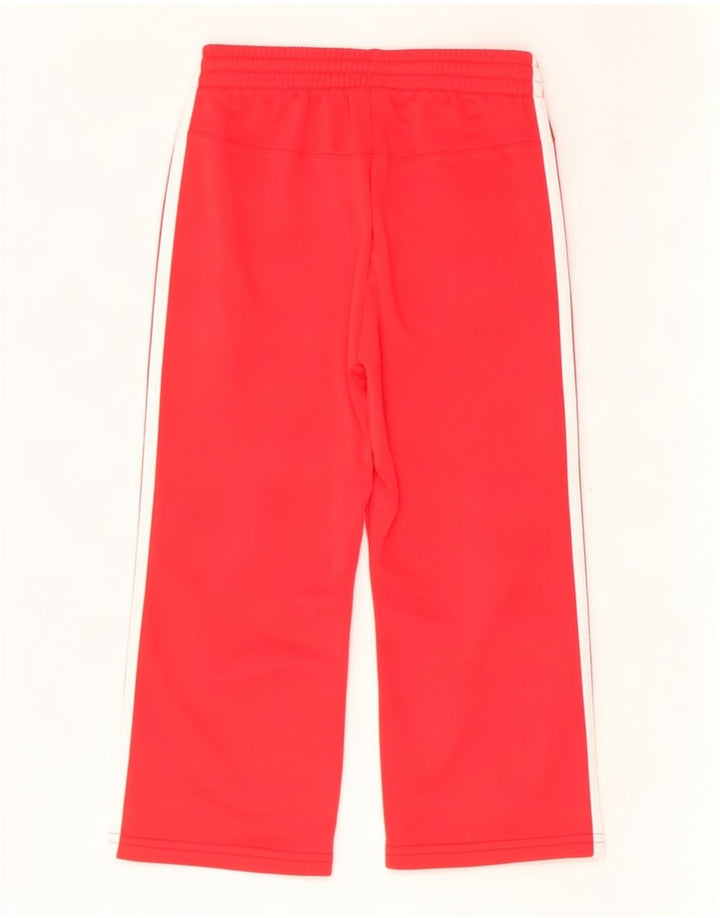 Calças de treino Adidas meninas 7-8 anos poliéster vermelho