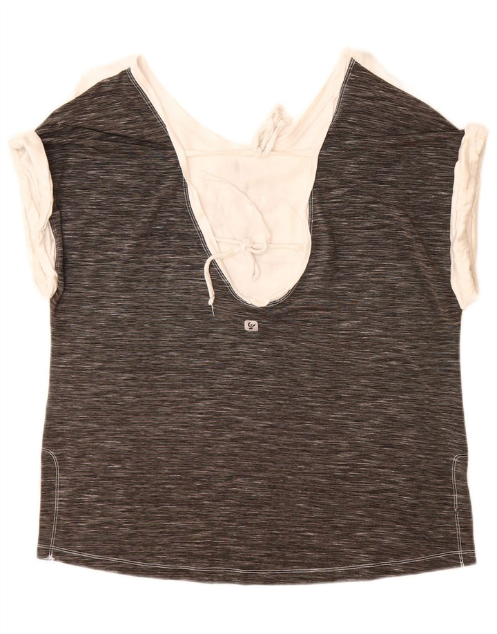 Camiseta feminina Freddy com estampa grande grande Reino Unido 10 bloco colorido branco pequeno