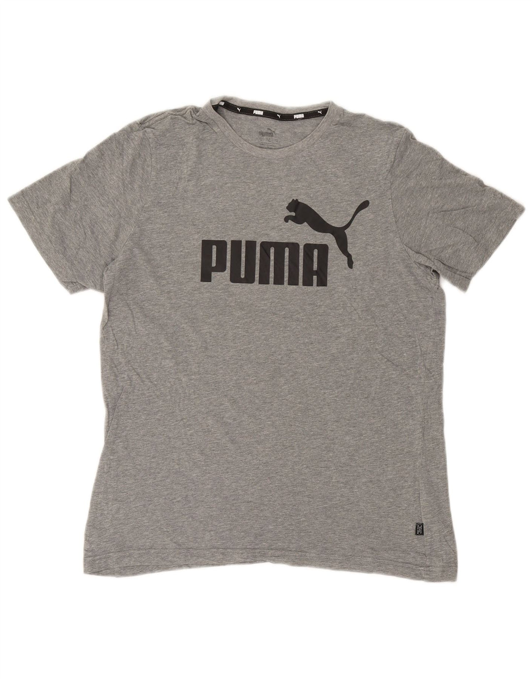 Camiseta masculina Puma Graphic Top cinza médio algodão