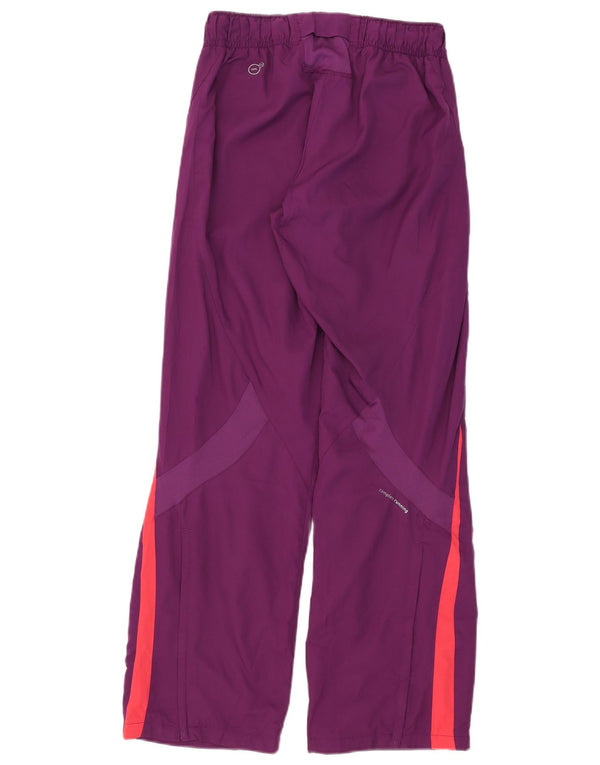 Calça de treino feminina Puma UK 12 poliéster colorblock roxo médio