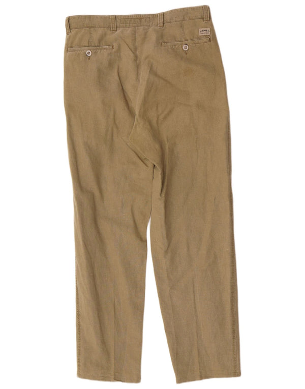 Calça Chino Masculina Camel Active Pegged IT 48 Médio W30 L30 Algodão Cáqui