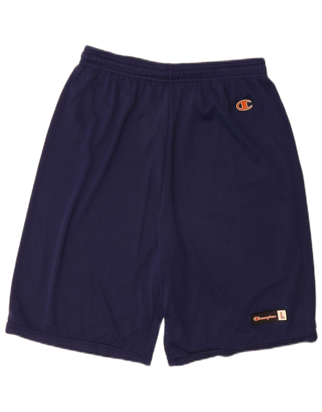 Shorts esportivos masculinos Champion grande poliéster azul marinho