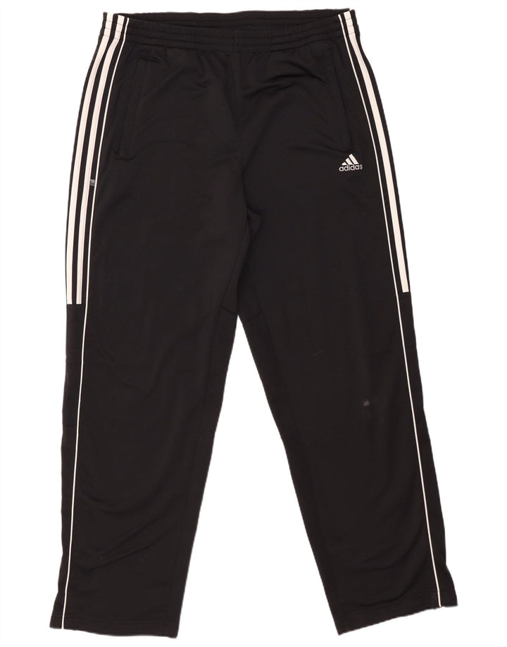 Calça de treino masculina Adidas grande poliéster preto