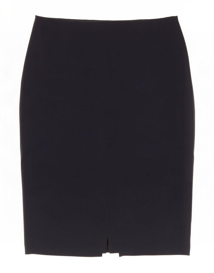 Saia lápis feminina Benetton IT 44 médio W30 azul marinho poliéster
