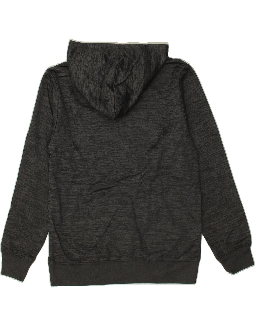 REEBOK Boys Graphic Hoodie Jumper 10-11 Years Grey Flecked Vintage Reebok and Second-Hand Reebok from Messina Hembry 