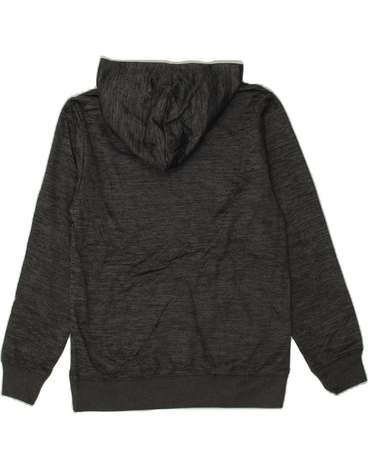 REEBOK Boys Graphic Hoodie Jumper 10-11 Years Grey Flecked Vintage Reebok and Second-Hand Reebok from Messina Hembry 