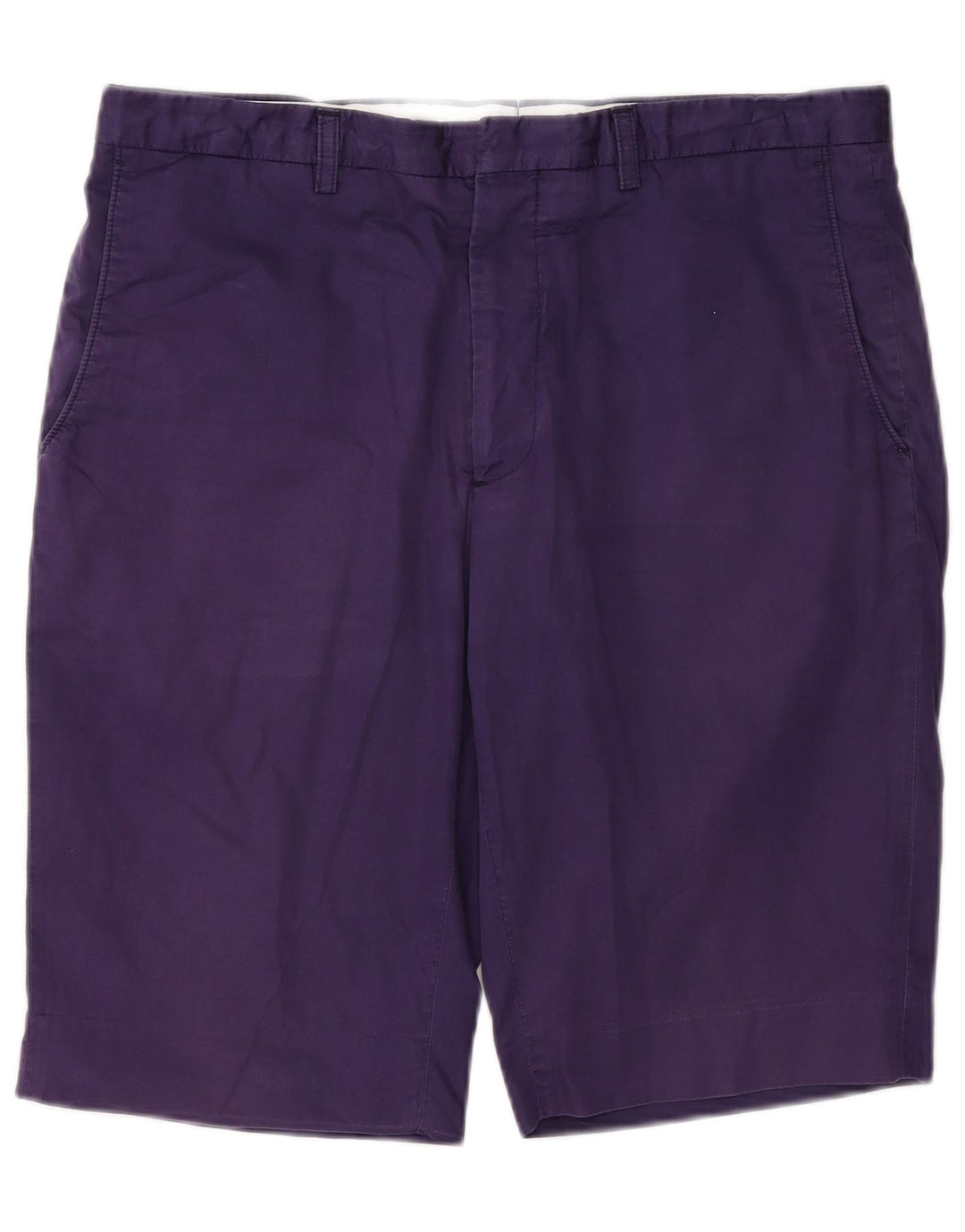 Paul Smith Mens Chino Shorts W32 Médio Roxo Algodão