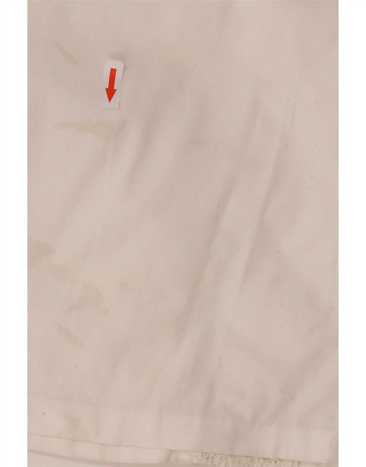 Camisa feminina vintage IT 44 algodão branco médio
