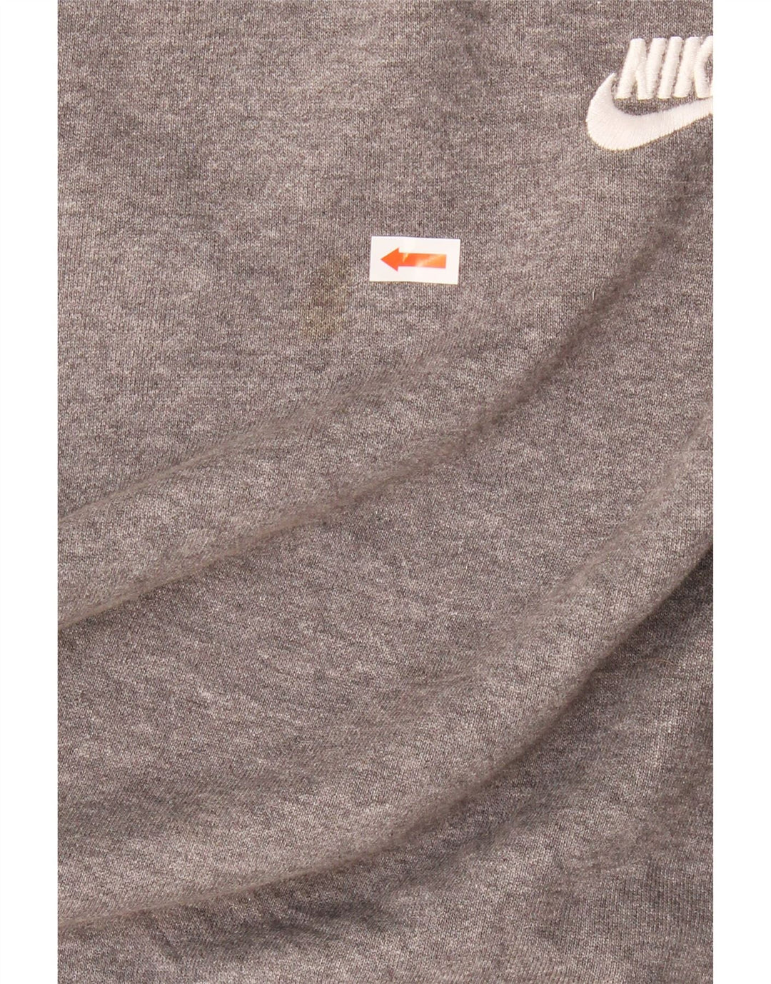 NIKE Mens Hoodie Jumper Pequeno Algodão Cinza