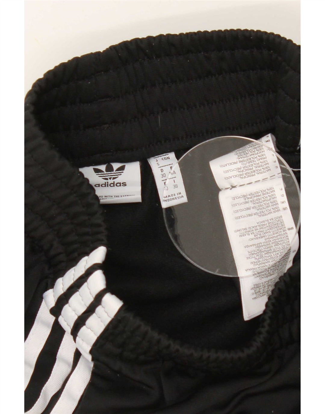 Shorts esportivos femininos Adidas UK 4 XS preto poliéster
