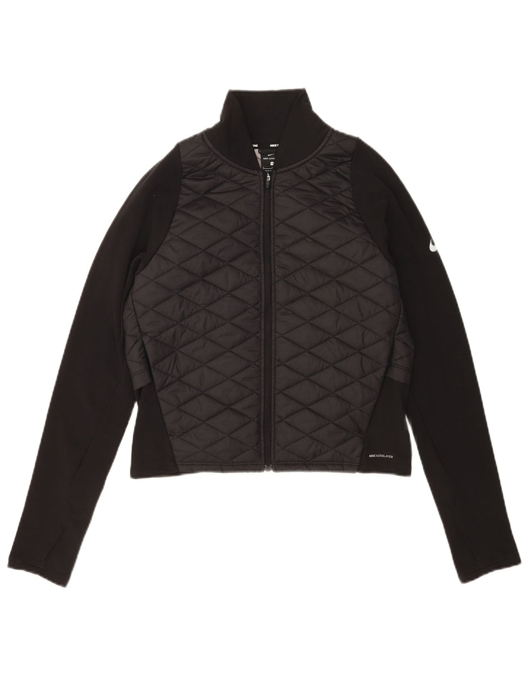 Jaqueta Nike Feminina Running Acolchoada para Treino UK 10 Pequena Poliéster Preto