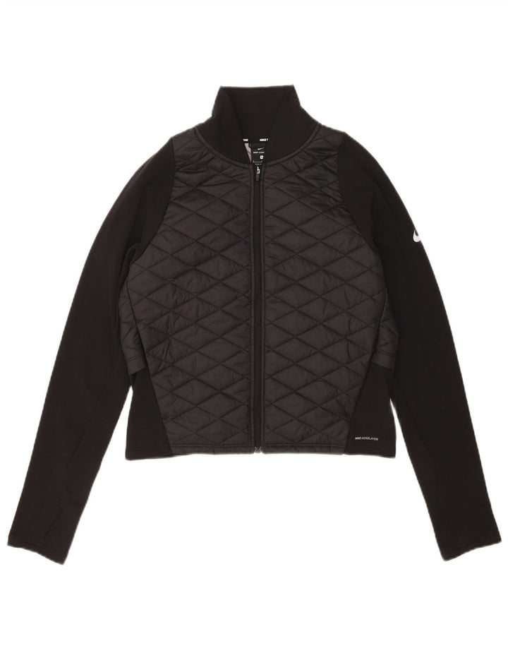 Jaqueta Nike Feminina Running Acolchoada para Treino UK 10 Pequena Poliéster Preto