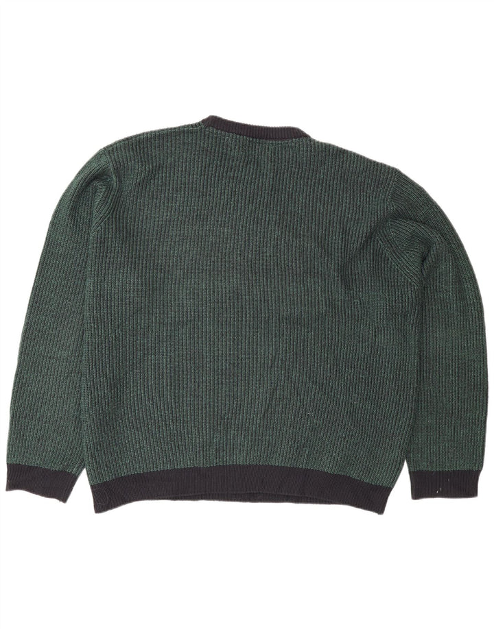 Suéter masculino Marks & Spencer com gola redonda 2XL acrílico verde