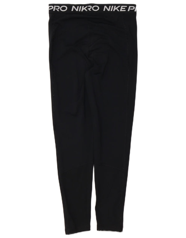 Leggings Nike Dri Fit Graphic Femininas UK 12 Médias Pretas