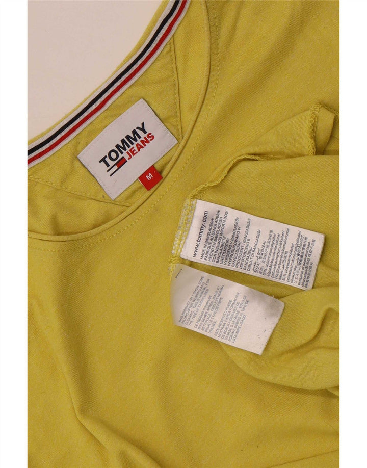 Camiseta masculina Tommy Hilfiger Top médio algodão amarelo