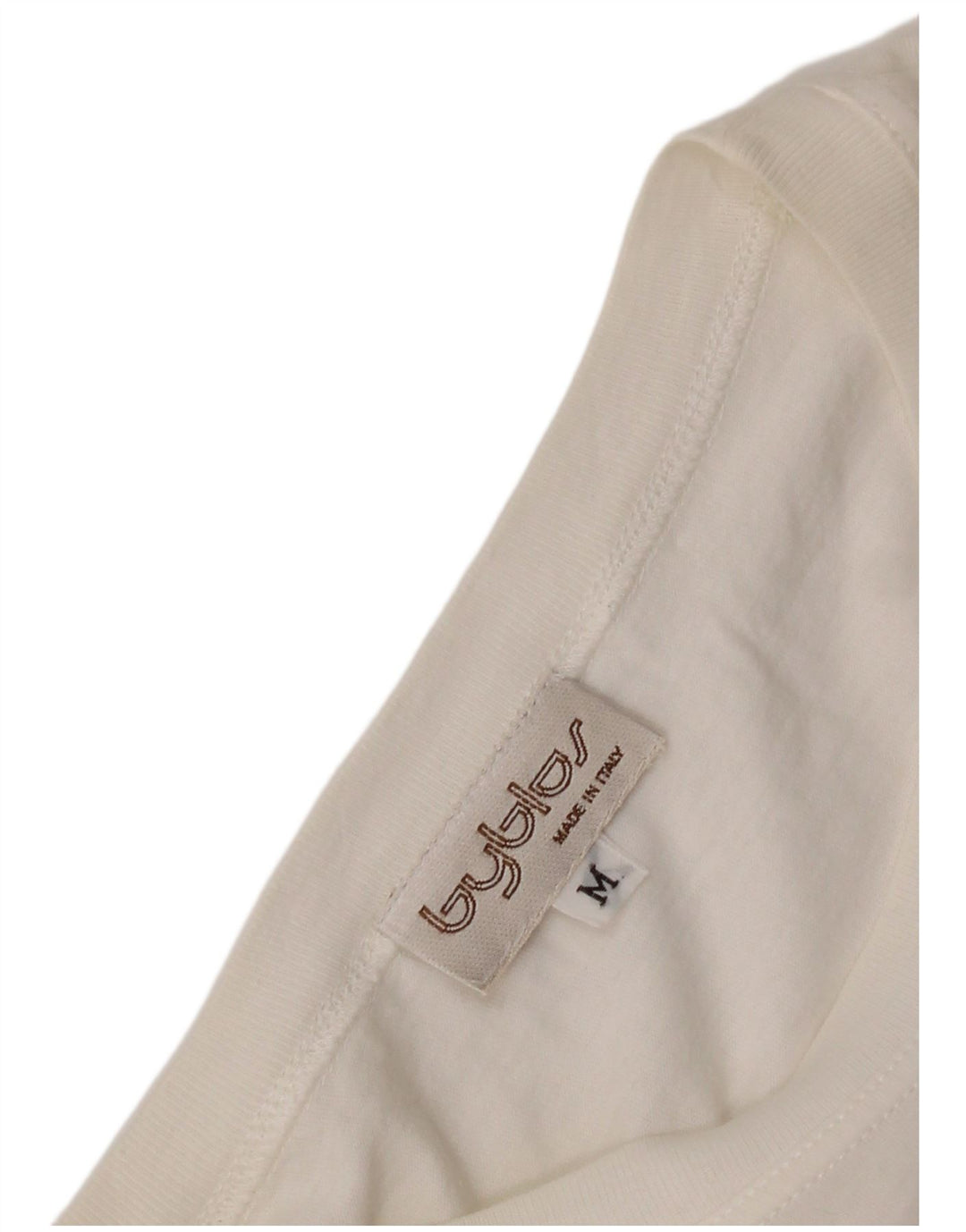 Camiseta feminina gráfica Byblos UK 14 médio branco