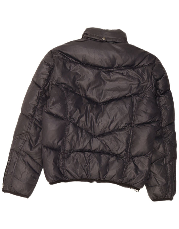 Jaqueta acolchoada com capuz masculina Diesel UK 44 2XL nylon preto
