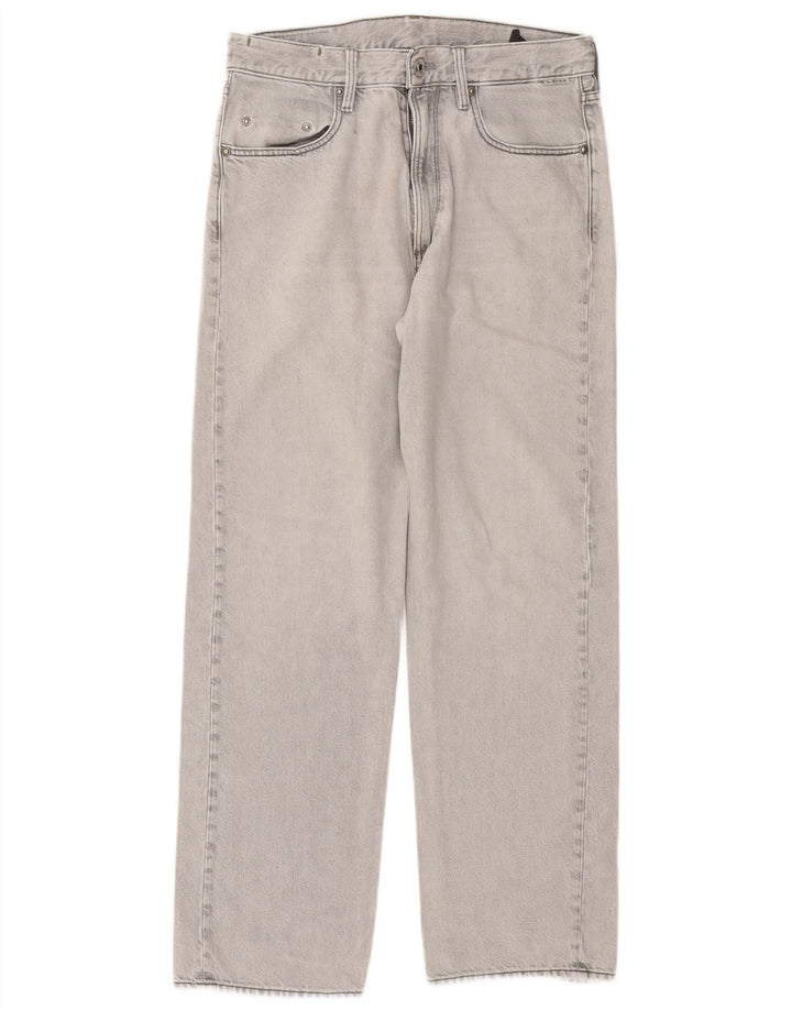 Jeans retos masculinos G-Star W29 L30 algodão cinza